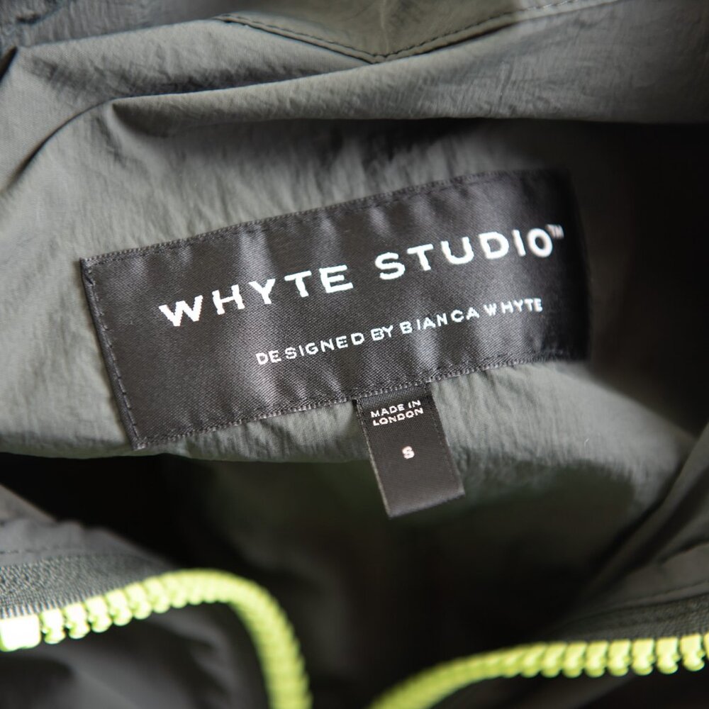 Whyte Studio Turbo Romper Utility Zip Up Nylon Army Neon Green Size Small - Picture 4 of 9